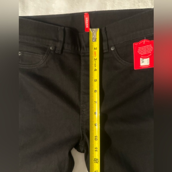 NWT $128 Spanx small tall black pull on jean leggings. Slimming. - Picture 9 of 14